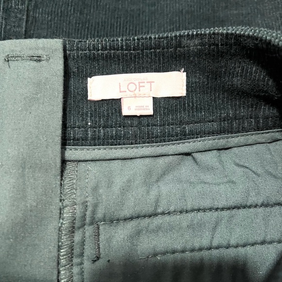 LOFT Deep Green Corduroy Mini Skirt 6 - Picture 2 of 7